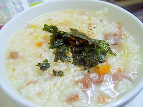 栄養いっぱい!牛肉入り韓国のお粥